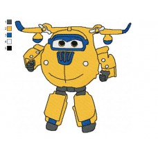 Super Wings Donnie 02 Embroidery Design